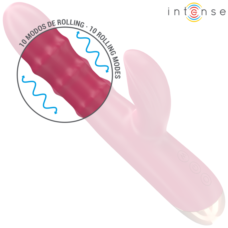 Intense Fun INTENSE - CHLOE MULTIFUNCTION VIBRATOR 3 IN 1 Raudonas