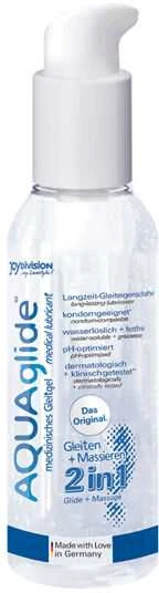 Joydivision Aquaglide „Joydivison *AQUAglide 2 in 1“ lubrikantas ir masažo gelis, 125 ml.