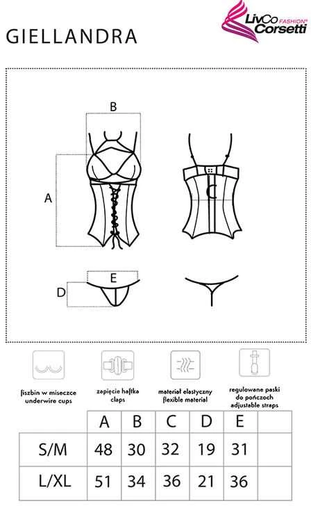 Livco Corsetti Sets Korsetas Giellandra