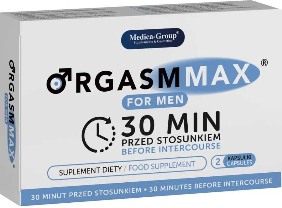 Medica Group Orgasm Max For Men maisto papildas greitai ir ilgai erekcijai 2 kapsulės