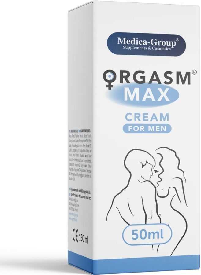MEDICA GROUP _ Orgazmas Max kremas Vyrai intymus kremas stiprus ir ilgas erekcija vyrams 50ml