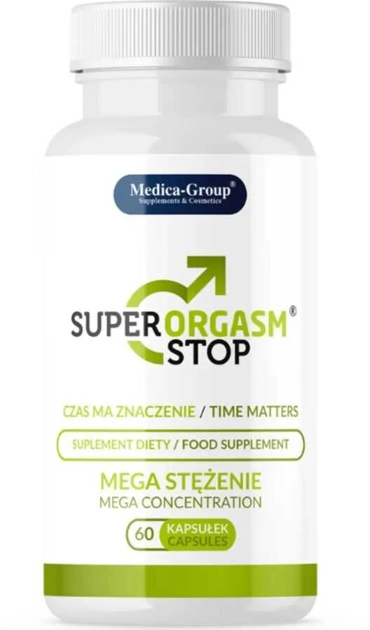 MEDICA GROUP _ Super Orgazmas Stop kapsulės ankstyvos ejakuliacija dietos papildas 60 vienetų.