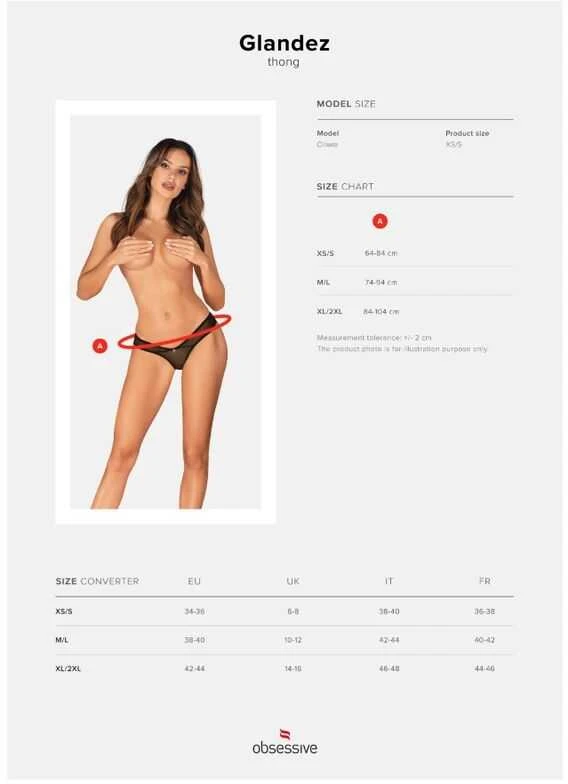 Obsessive Panties Thong OBS stringai XS/S