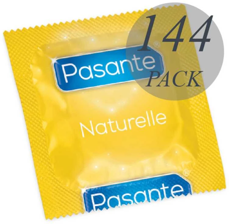 Pasante Healthcare „Pasante Naturelle“ prezervatyvai, dideliais kiekiais, 144 vnt.