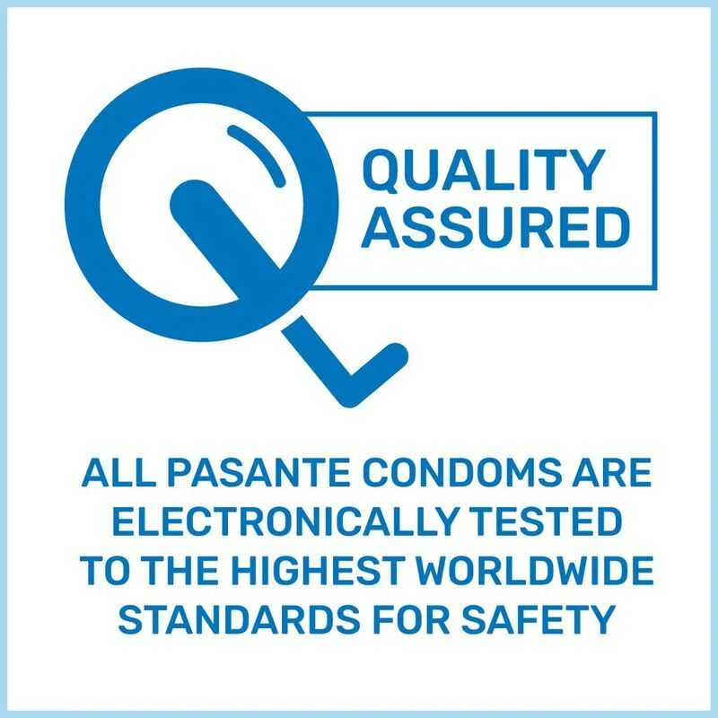 Pasante Healthcare „Pasante“ briaunoti/„Passion“ prezervatyvai, 3 vnt.