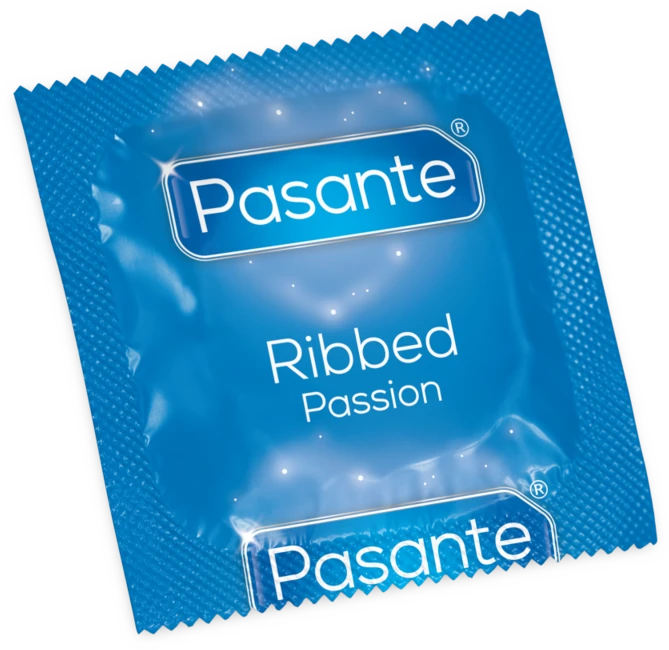 Pasante Healthcare „Pasante“ briaunoti/„Passion“ prezervatyvai, 3 vnt.