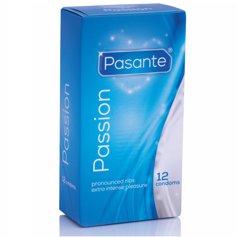 Pasante Healthcare PASANTE_Passion briaunoti prezervatyvai, 12 vnt.