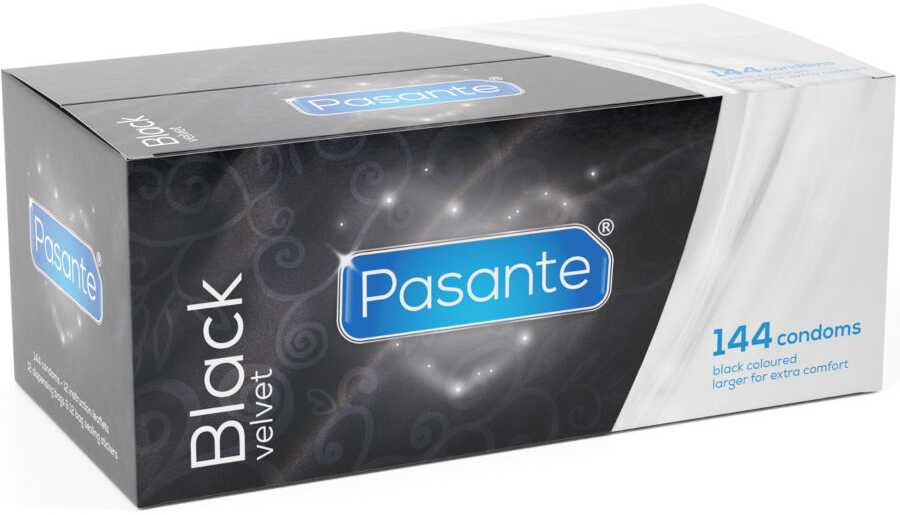 Pasante Healthcare Juodas Velvet Clinic Packs 144 pcs
