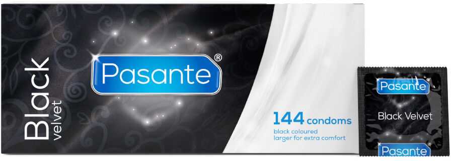 Pasante Healthcare Juodas Velvet Clinic Packs 144 pcs