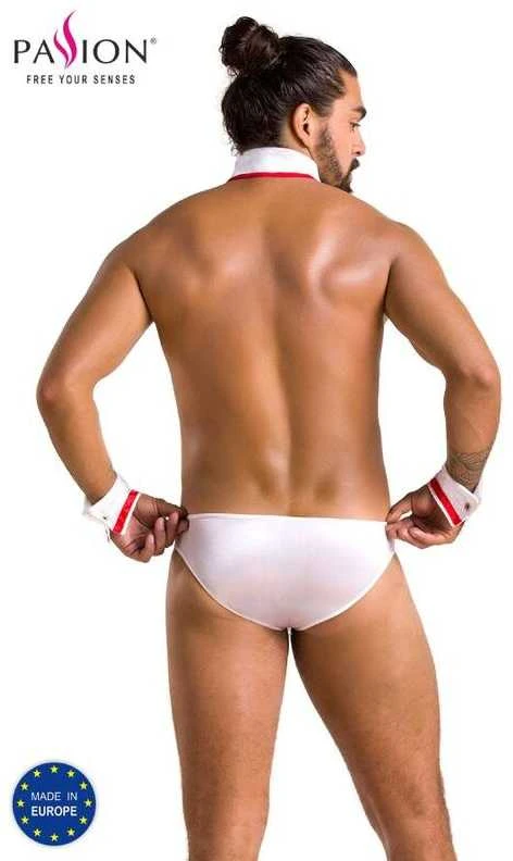 Passion Men Casmir 037 SET GREGORY baltas S/M - Passion
