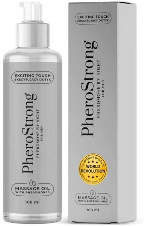 Pherostrong By Night For Men masažo aliejus su feromonais Masažo aliejus su feromonais 100ml