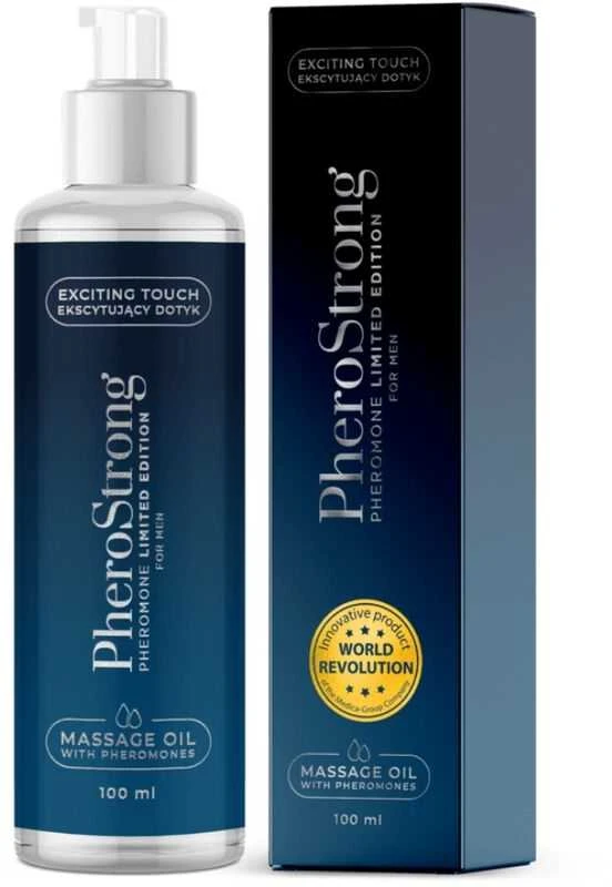 Pherostrong Medica Erotinis masažo aliejus feromonams vyrams 100ml