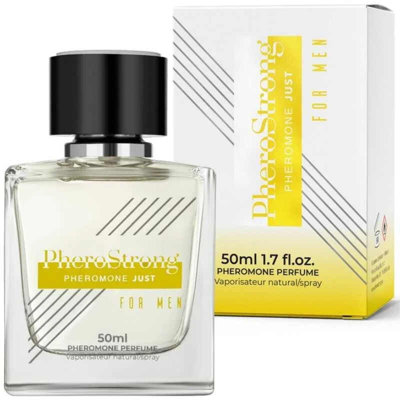 Pherostrong Just For Men Pheromone Perfume kvepalai su feromonais vyrams purškiamas 50ml