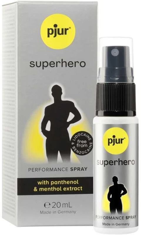 Pjur Superhero Performance Spray Purškiklis vyrams atidedantis ejakuliaciją (20 ml)