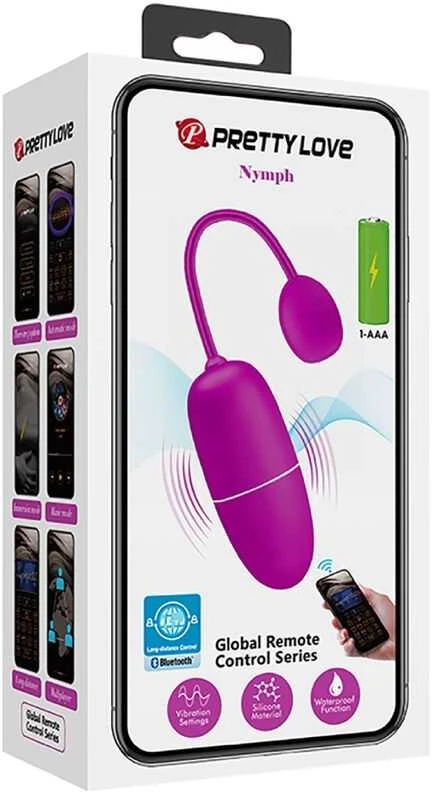 Pretty Love Bottom LYBAILE Pretty Love Nymph bullet vibration Mobile APP nuotolinio valdymo pultas Violetinė