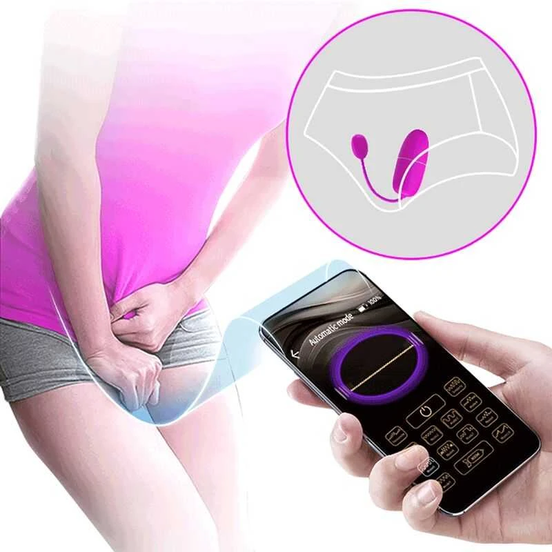 Pretty Love Bottom LYBAILE Pretty Love Nymph bullet vibration Mobile APP nuotolinio valdymo pultas Violetinė