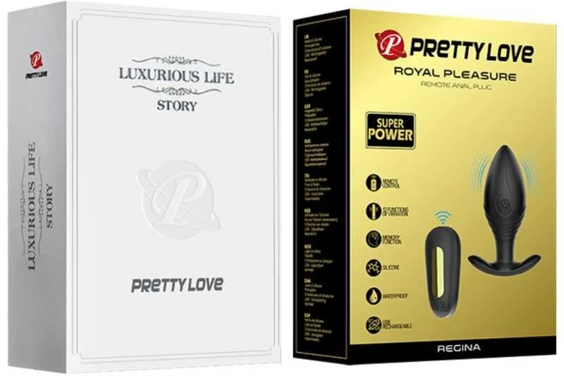 Pretty Love Bottom PRETTY LOVE - REGINA analinis kamštelis su nuotoliniu valdymu