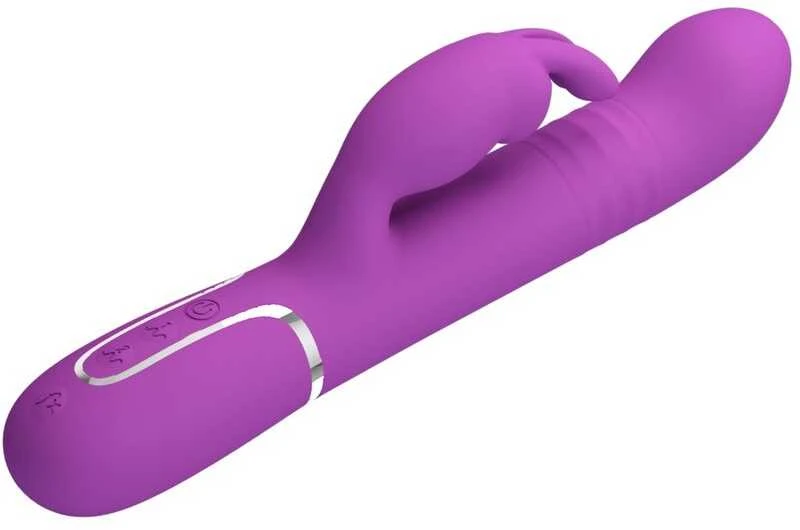 PRETTY LOVE - Coale Violetinė, 7 vibravimo funkcijos 4 sukimosi funkcijos 4 stūmimo nustatymai