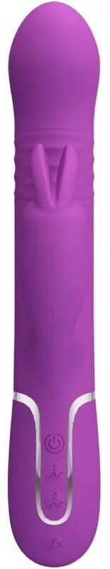PRETTY LOVE - Coale Violetinė, 7 vibravimo funkcijos 4 sukimosi funkcijos 4 stūmimo nustatymai