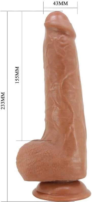 PRETTY LOVE – DRACO 9,2 colio (233 mm) slankiojančios odos serija TPR, siurbimo pagrindas