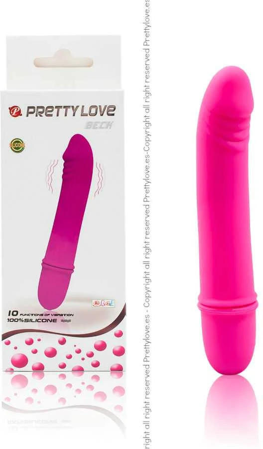 „Pretty Love“ mažas klasikinis vibratorius, realistiškas, 10 režimų, 12 cm