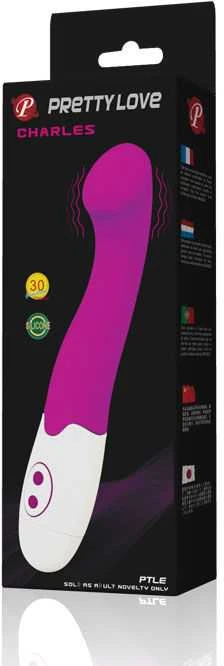 Pretty Love Flirtation LYBAILE Pretty Love Charles-Silicone Vibrator, 30 fun. vibr. Rožinė