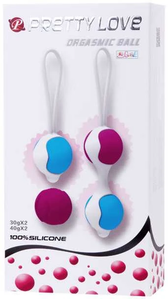 Pretty Love Flirtation „Pretty Love Rinkinys“ Kegelio kamuoliukai Orgazmo seksas