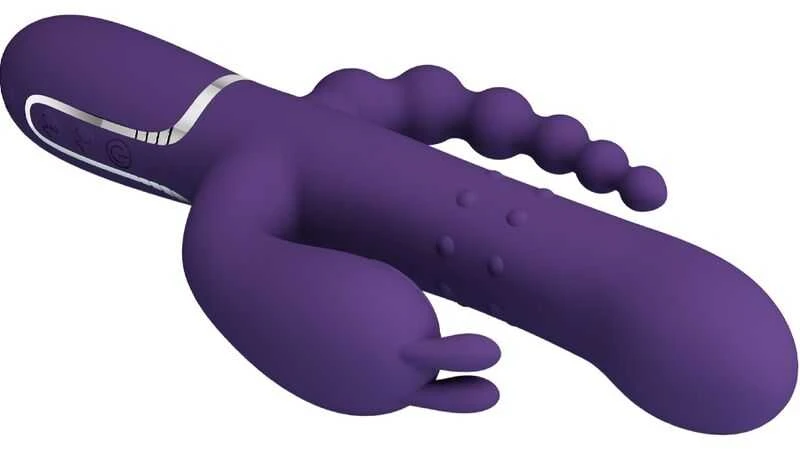 Pretty Love Flirtation Dark PRETTY LOVE – Cammy tamsiai violetinė, mirksintis švelnumas, 7 smūgiavimo funkcijos 7 vibracijos funkcijos 4 riedėjimo funkcijos