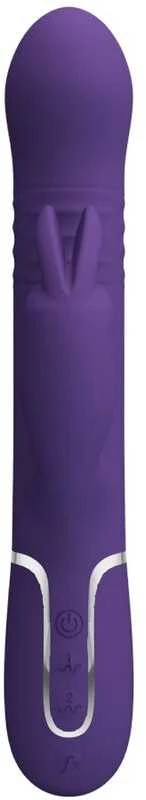 Pretty Love Flirtation „Pretty Love Flirt“ – „PRETTY LOVE“ – „COALE RABBIT“ VIBRUOJAMASIS 4 IN 1, VIOLETINIS