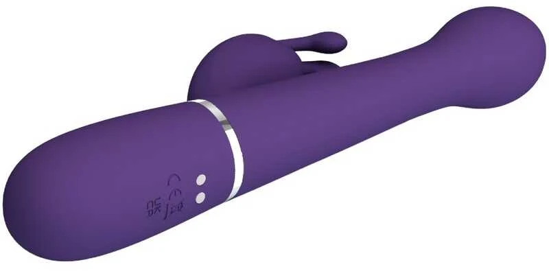 Pretty Love Flirtation PRETTY LOVE - DEJON TRIUŠIO VIBRUOTAS 3 IN 1 DAUGIAFUNKCIS VIOLETINIS