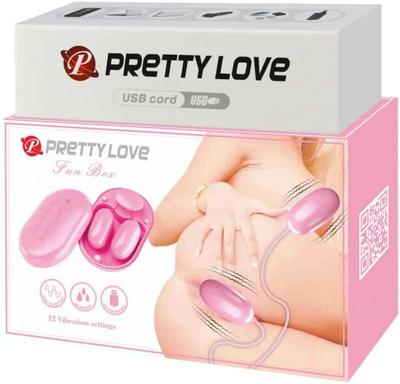 Pretty Love Flirtation Rožinė PRETTY LOVE - Fun Box Rožinė, 12 vibracijos funkcijų