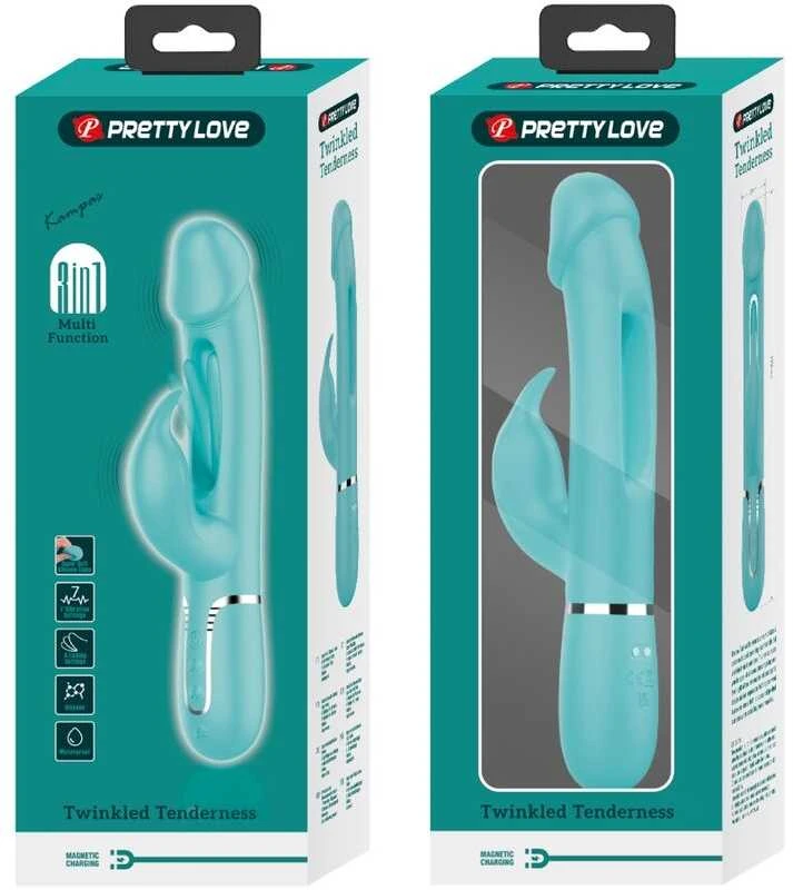 Pretty Love Flirtation PRETTY LOVE - Kampas Žalias, 7 vibracijos funkcijos, 4 laižymo nustatymai