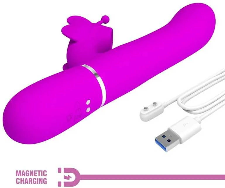 Pretty Love Flirtation Pretty Love Butterfly Clit Vibrator Rožinė