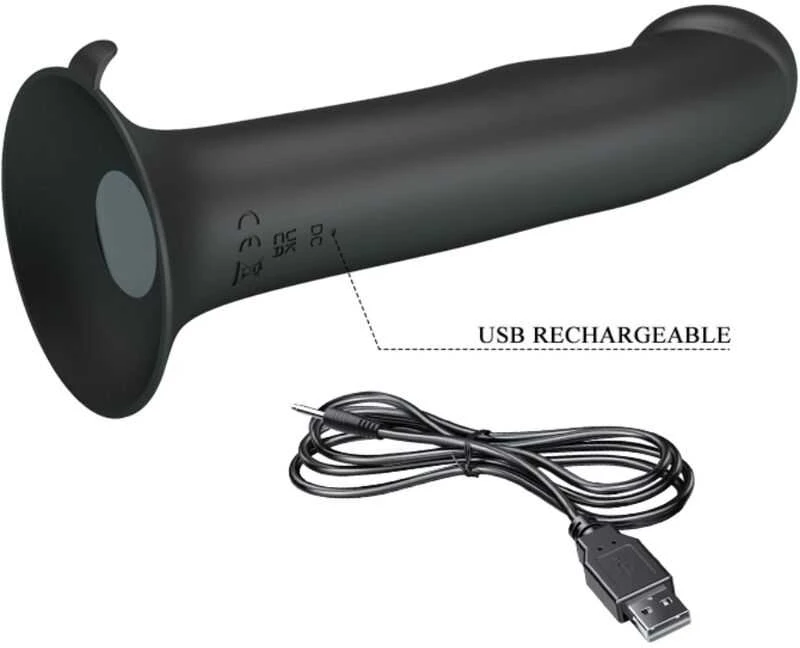 LYBAILE Pretty Love Murray dildo su vibracija, juodas