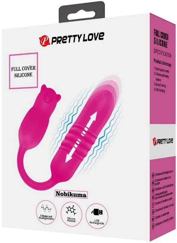 Pretty Love Flirtation LYBAILE Pretty Love nauja pilnai silikoninė dildė Violetinė