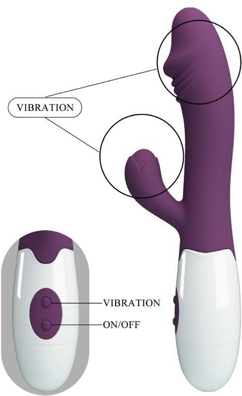 Pretty Love Flirtation PRETTY LOVE - Švytinti tamsiai violetinė, 30 vibracijos funkcijų