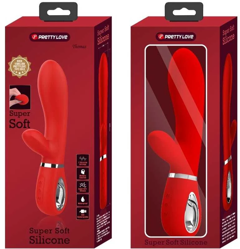 Pretty Love Flirtation GRAŽI MEILĖ - THOMAS USB Raudonas 7 funkcijų