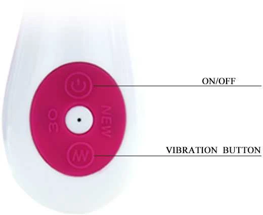 LYBAILE Pretty Love Felix-Silicone Vibrator, 30 fun. vibr. Rožinė