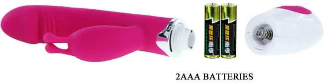 LYBAILE Pretty Love Gene-Silicone Vibrator, 30 fun. vibr. Rožinė