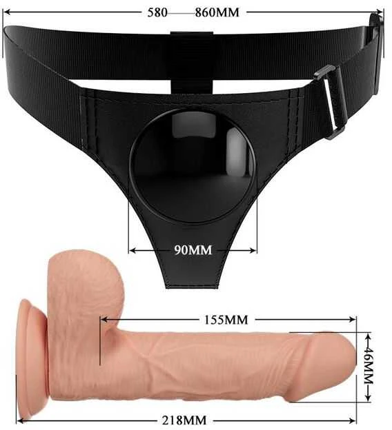 LYBAILE Pretty Love Petnešos kelnaitės Jerry 7,6 colio dildo