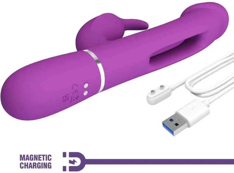 PRETTY LOVE - Kampas Violetinė, 7 vibracijos funkcijos 4 laižymo nustatymai