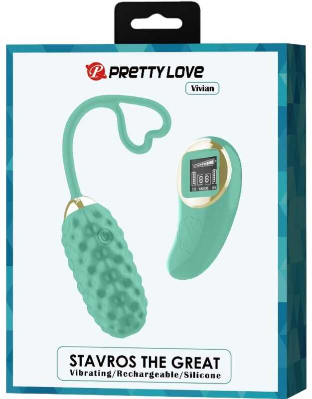 Pretty Love Led PRETTY LOVE - Vivian Žalias, 10 vibracijos funkcijų, 9 greičio lygiai, belaidis nuotolinio valdymo pultas