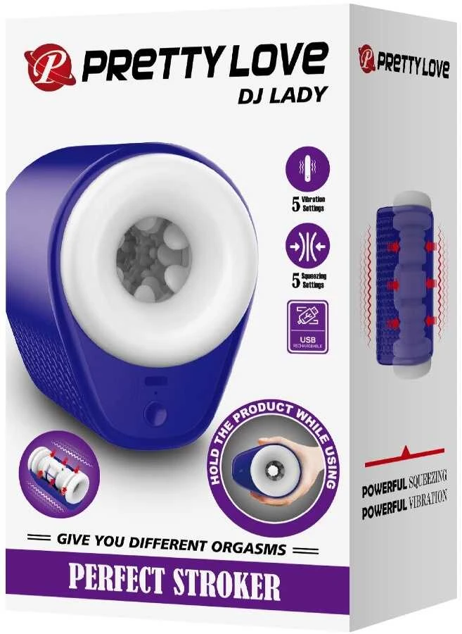Pretty Love Male PRETTY LOVE - Dj Lady, 5 vibracijos funkcijos 5 suspaudimo nustatymai
