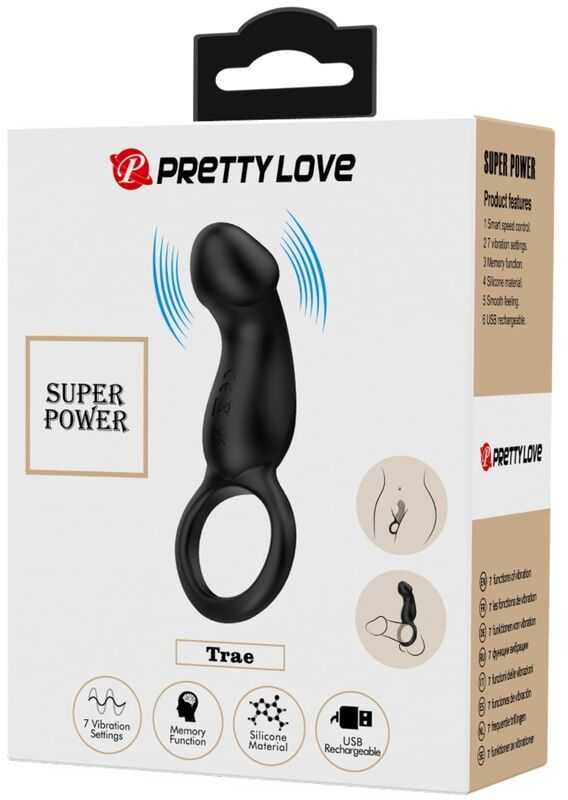 Pretty Love Male PRETTY LOVE - Trae juoda, 7 vibracijos funkcijos Atminties funkcija