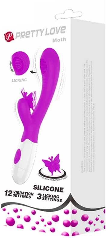 LYBAILE Pretty Love Moth Clitoris Vibrator Violetinė