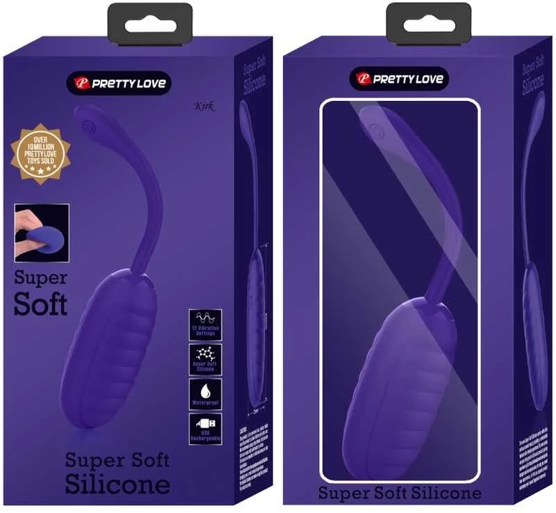 Pretty Love Smart PRETTY LOVE - KIRK Super Soft Silicone, 12 vibracijos funkcijų