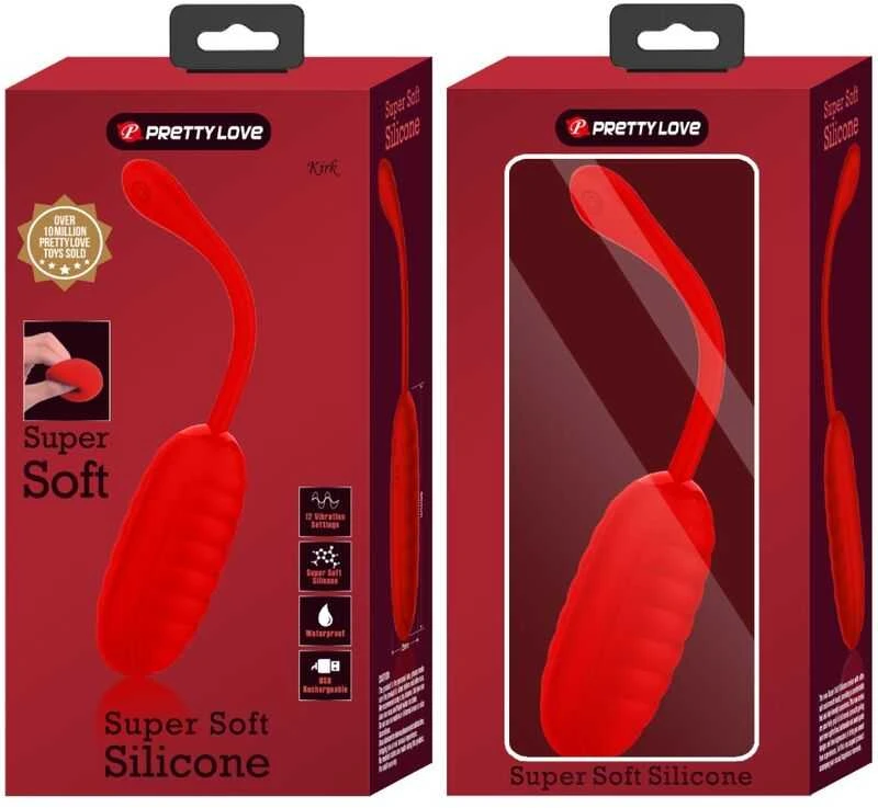 Pretty Love Smart GRAŽUOLĖ MEILĖ - KIRK EGG Raudona 12 funkcijų vibracijos