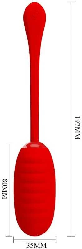 Pretty Love Smart GRAŽUOLĖ MEILĖ - KIRK EGG Raudona 12 funkcijų vibracijos