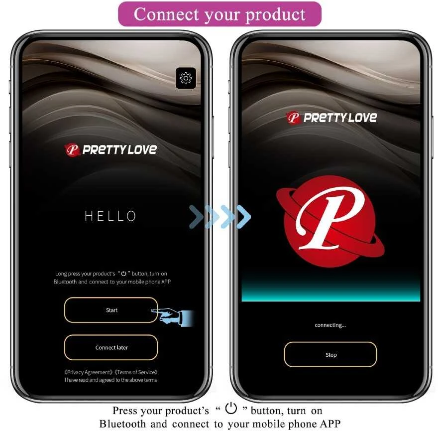 Pretty Love Smart PRETTY LOVE - LEVIATHAN programėle valdomas vibratorius, violetinis