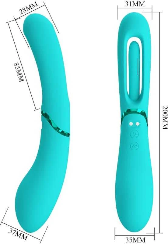 ROMANCE – Lexie 7 vibracijos funkcijos, 4 vingiavimo nustatymai